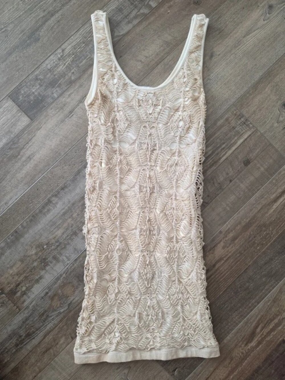 Bebe slightly sparkly gold summer dress S party vacation